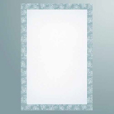 喪中はがき　４０３ ｸﾞﾚｰ色郵便枠（菊花）