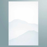 喪中はがき　４１５ ｸﾞﾚｰ色郵便枠（山霞）