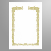 レーザープリンタ用賞状用紙B4 縦枠 雲なし