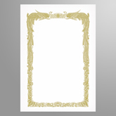 レーザープリンタ用賞状用紙A4 縦枠